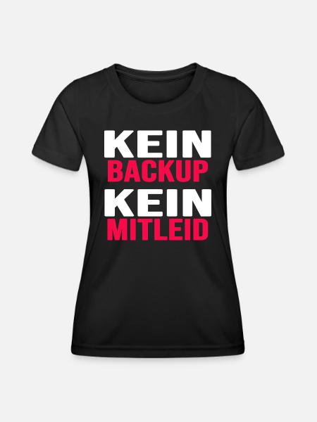 informatik backup nerd coder download gamer - Frauen Funktions-T-Shirt - Schwarz