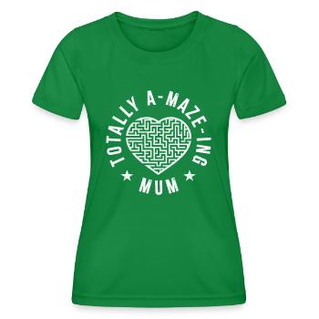 Völlig A-Labyrinth Mama - Frauen Funktions-T-Shirt - Kelly Green - Vorne - AI Model Female 172 dark (172cm)