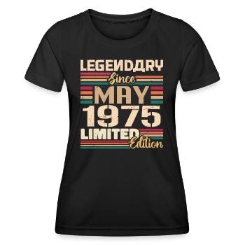 May 1975 May - Jubilee May 1975 - Women's Functional T-Shirt - black - Front - AI Model Female 172 light (172cm)