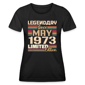 May 1973 May - Jubilee May 1973 - Women's Functional T-Shirt - black - Front - AI Model Female 172 light (172cm)