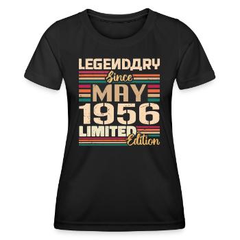 May 1956 May - Jubilee May 1956 - Women's Functional T-Shirt - black - Front - AI Model Female 172 light (172cm)