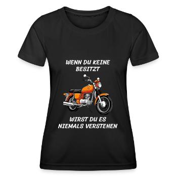 lustiger Spruch Simson - Frauen Funktions-T-Shirt - Schwarz - Vorne - AI Model Female 172 light (172cm)