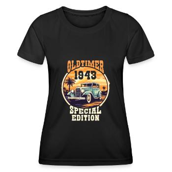 Oldtimer vintage 1943 Special Edition - Women's Functional T-Shirt - black - Front - AI Model Female 172 light (172cm)