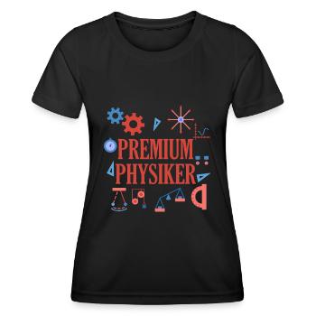 Physics - Women's Functional T-Shirt - black - Front - AI Model Female 172 light (172cm)