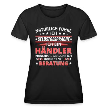I'm Talking to Yourself - Merchant Edition - Women's Functional T-Shirt - black - Front - AI Model Female 172 light (172cm)