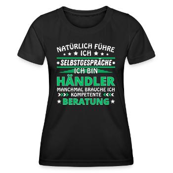 I'm Talking to Yourself - Merchant Edition - Women's Functional T-Shirt - black - Front - AI Model Female 172 light (172cm)