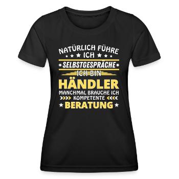 I'm Talking to Yourself - Merchant Edition - Women's Functional T-Shirt - black - Front - AI Model Female 172 light (172cm)