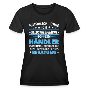 I'm Talking to Yourself - Merchant Edition - Women's Functional T-Shirt - black - Front - AI Model Female 172 light (172cm)