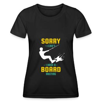 wakeboarding lovers - Frauen Funktions-T-Shirt - Schwarz - Vorne - AI Model Female 172 light (172cm)