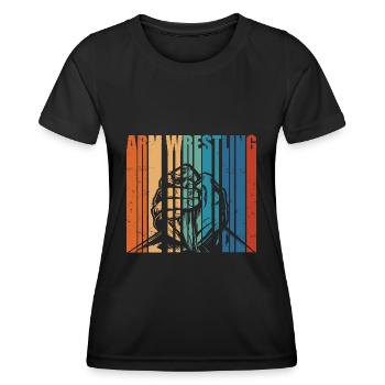 Arm wrestling - Women's Functional T-Shirt - black - Front - AI Model Female 172 light (172cm)