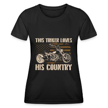 Gift ideas for trikers - Women's Functional T-Shirt - black - Front - AI Model Female 172 light (172cm)