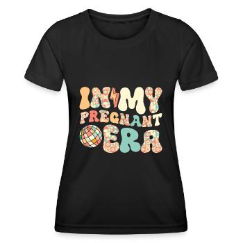 Schwangerschaft Schwanger Baby Familie Frauen - Frauen Funktions-T-Shirt - Schwarz - Vorne - AI Model Female 172 light (172cm)