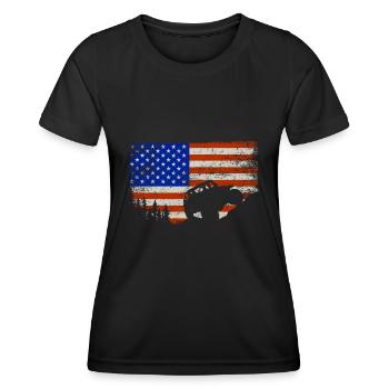 Off Roading QUAD ATV Vêtements Off Road QUAD ATV - T-shirt sport Femme - noir - Devant - AI Model Female 172 light (172cm)