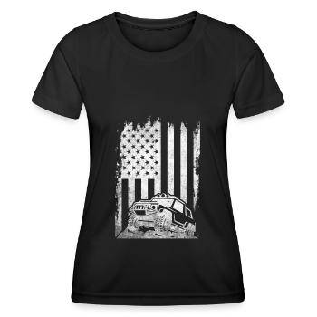 Off Roading QUAD ATV Apparel Off Road QUAD ATV - Frauen Funktions-T-Shirt - Schwarz - Vorne - AI Model Female 172 light (172cm)