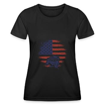 Off Roading QUAD ATV Vêtements Off Road QUAD ATV - T-shirt sport Femme - noir - Devant - AI Model Female 172 light (172cm)