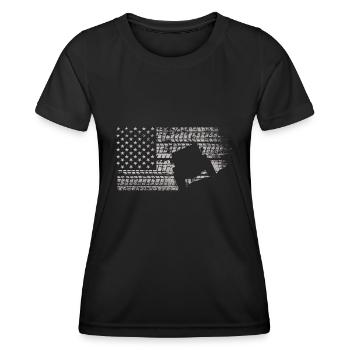 Off Roading QUAD ATV Vêtements Off Road QUAD ATV - T-shirt sport Femme - noir - Devant - AI Model Female 172 light (172cm)
