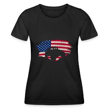 Off Roading QUAD ATV Apparel Off Road QUAD ATV - Frauen Funktions-T-Shirt - Schwarz - Vorne - AI Model Female 172 light (172cm)