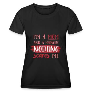 Midwife - Women's Functional T-Shirt - black - Front - AI Model Female 172 light (172cm)