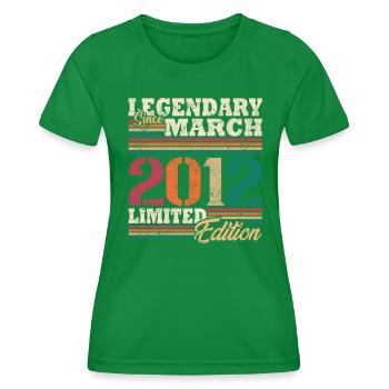 Legendäre März 2012 Limited Edition - Frauen Funktions-T-Shirt - Kelly Green - Vorne - AI Model Female 172 dark (172cm)