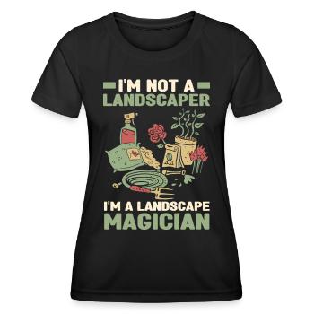 Landschaftsbau Landschaftsgärtner Gärtner Geschenk - Frauen Funktions-T-Shirt - Schwarz - Vorne - AI Model Female 172 light (172cm)