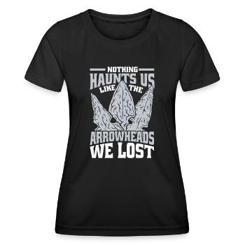 Like The Arrowheads We Lost Arrowhead Hunter - Frauen Funktions-T-Shirt - Schwarz - Vorne - AI Model Female 172 light (172cm)