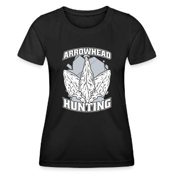 Arrowhead Hunting Jagdspitzen Arrowhead Hunter - Frauen Funktions-T-Shirt - Schwarz - Vorne - AI Model Female 172 light (172cm)
