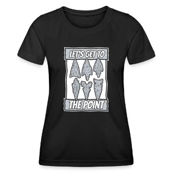 Let's Go To The Point Arrowhead Hunter - Women's Functional T-Shirt - black - Front - AI Model Female 172 light (172cm)