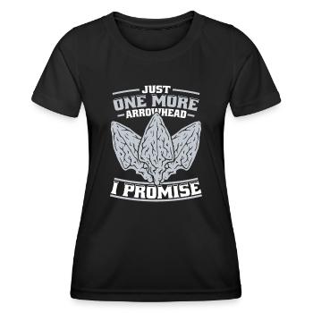 Just One More Arrowhead Arrowhead Collecting - Frauen Funktions-T-Shirt - Schwarz - Vorne - AI Model Female 172 light (172cm)