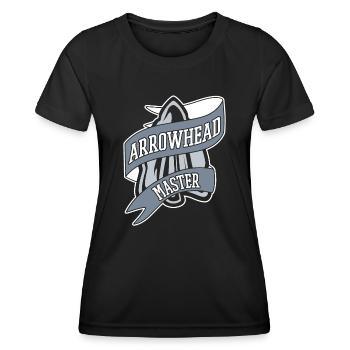Arrowhead Master Jagdspitzen Arrowhead Hunter - Frauen Funktions-T-Shirt - Schwarz - Vorne - AI Model Female 172 light (172cm)