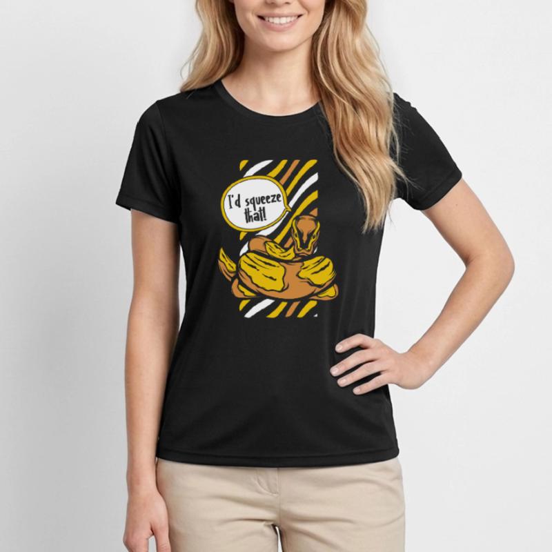 Je serrerais cette boule de banane de serpent python T-shirt sport Femme