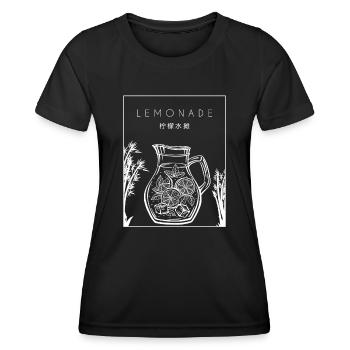 Limonade chinoise Hanzi Limonade Patron - T-shirt sport Femme - noir - Devant - AI Model Female 172 light (172cm)