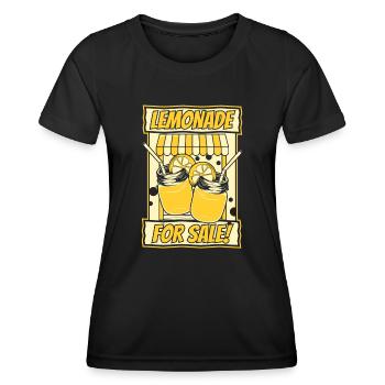Limonade à vendre Limonade Vendeur Limonade - T-shirt sport Femme - noir - Devant - AI Model Female 172 light (172cm)