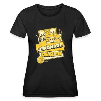 Mom Of The Lemonade Dealer Limonade Liebhaber - Frauen Funktions-T-Shirt - Schwarz - Vorne - AI Model Female 172 light (172cm)