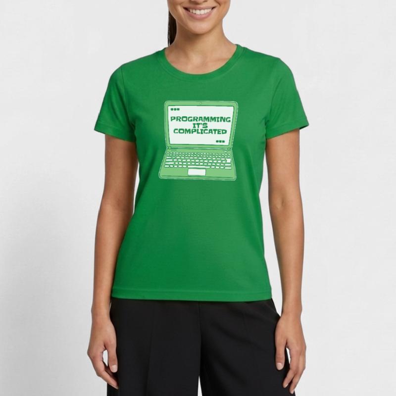 Programming It's Complicated Developer Coder Women's Functional T-Shirt