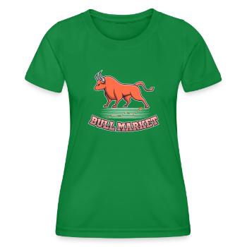 Marché haussier Boursier Trader boursier - T-shirt sport Femme - vert - Devant - AI Model Female 172 dark (172cm)