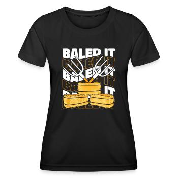 Baled It Agriculture Organic Farmer Farmer - Women's Functional T-Shirt - black - Front - AI Model Female 172 light (172cm)