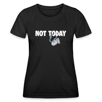 Not Today Koala Speedklettern Sportklettern - Frauen Funktions-T-Shirt - Schwarz - Vorne - AI Model Female 172 light (172cm)