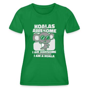 Les koalas sont des koalabears Phascolarctos géniaux - T-shirt sport Femme - vert - Devant - AI Model Female 172 dark (172cm)