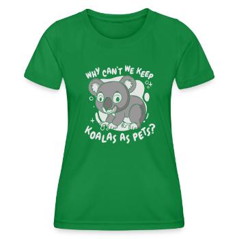 Pourquoi ne pouvons-nous pas garder Koalabear Phascolarctos - T-shirt sport Femme - vert - Devant - AI Model Female 172 dark (172cm)