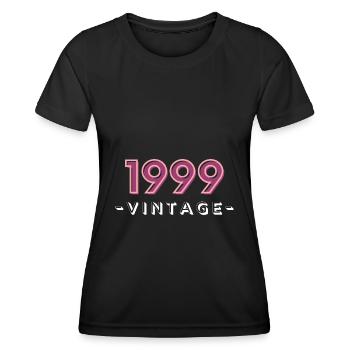 born 1999 gift idea birthday year 99 - Women's Functional T-Shirt - black - Front - AI Model Female 172 light (172cm)