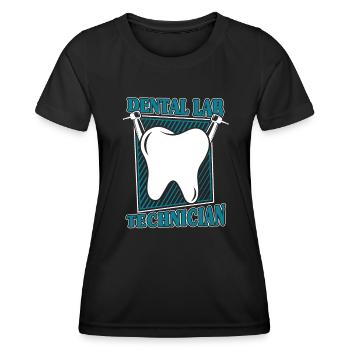 Dental Laboratory Dental Laboratory Master Dental Technician - Women's Functional T-Shirt - black - Front - AI Model Female 172 light (172cm)