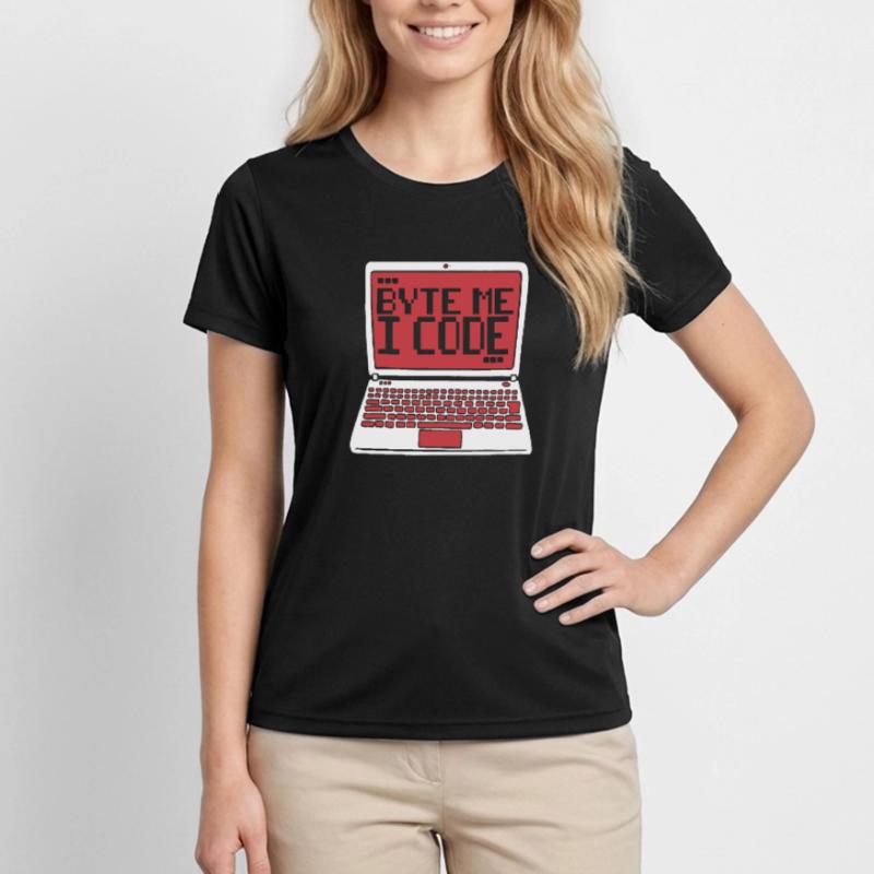 Byte Me I Code Developer Software Developer T-shirt sport Femme
