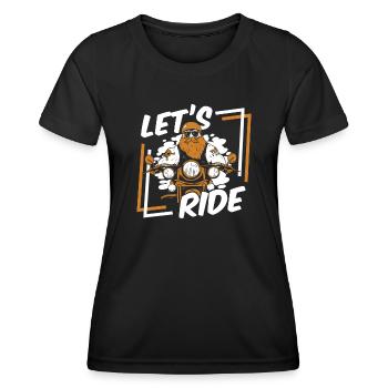 Let's Ride Trikebike Tricycle Motorcycle - Women's Functional T-Shirt - black - Front - AI Model Female 172 light (172cm)