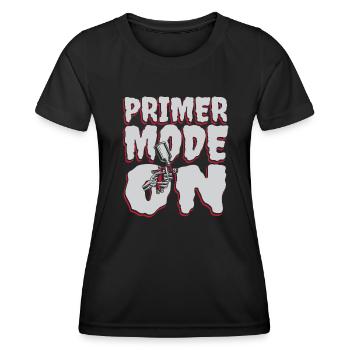 Primer-Modus auf Auto-Spray Automobil-Fahrzeug-Auto - Frauen Funktions-T-Shirt - Schwarz - Vorne - AI Model Female 172 light (172cm)