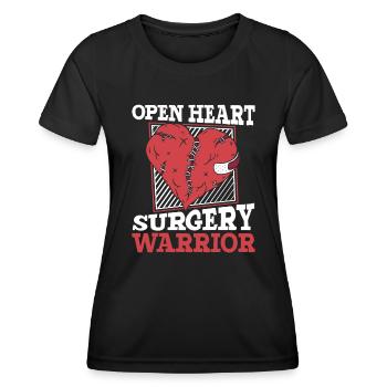 Cathéter Warrior de chirurgie à cœur ouvert - T-shirt sport Femme - noir - Devant - AI Model Female 172 light (172cm)