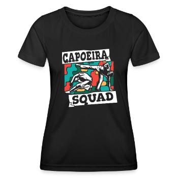 Capoeira Squad Ginga Capoeirista Tanz - Frauen Funktions-T-Shirt - Schwarz - Vorne - AI Model Female 172 light (172cm)