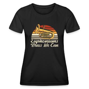 Euphoniums Laiton On peut Euphoniste Euphoniste - T-shirt sport Femme - noir - Devant - AI Model Female 172 light (172cm)