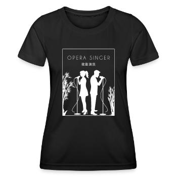 Chanteur d’opéra Chanteur chinois Hanzi Opéra House - T-shirt sport Femme - noir - Devant - AI Model Female 172 light (172cm)