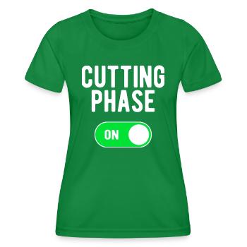 Phase de coupe ON Entraînement de poids de musculation - T-shirt sport Femme - vert - Devant - AI Model Female 172 dark (172cm)