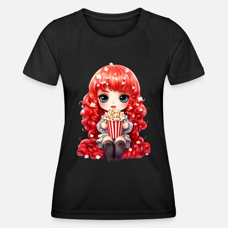 Dollie Popcorn - Women's Functional T-Shirt - black